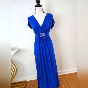 Navy blue olvia long dress size 16